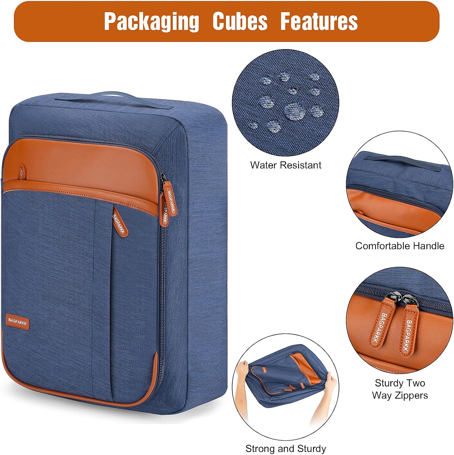 8 Set Packing Cubes for Travel, Lightweight Vacation Travel Essentials, Travel Accessories for Suitcase Organizer Bags Set - Image 5