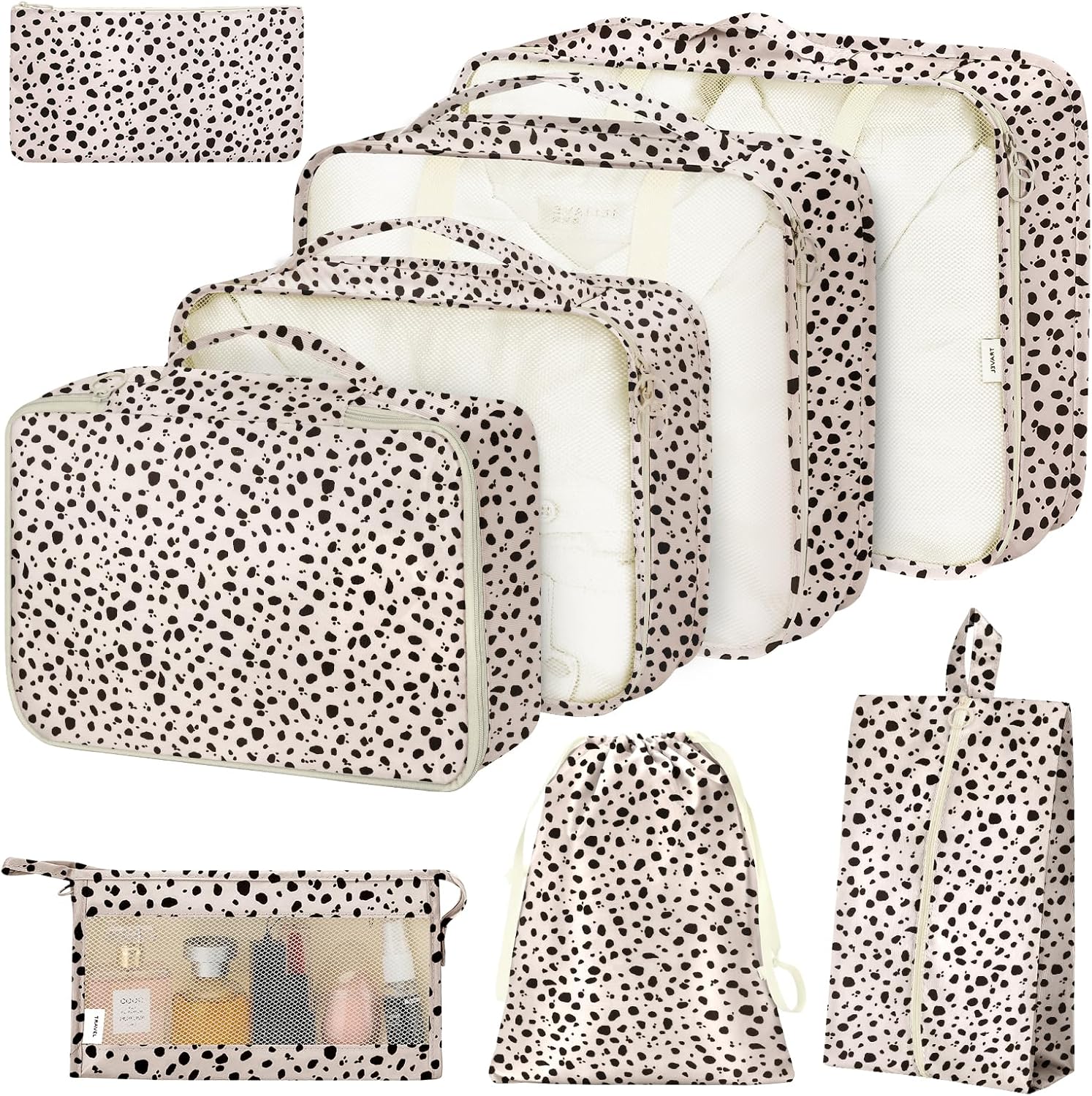 Packing Cubes for Suitcases,Packing Cubes with Shoe Bag, Cosmetics Bag, Clothing Bag, Accessories Bags Packing Cubes for Travel Luggage Organizer Women Men