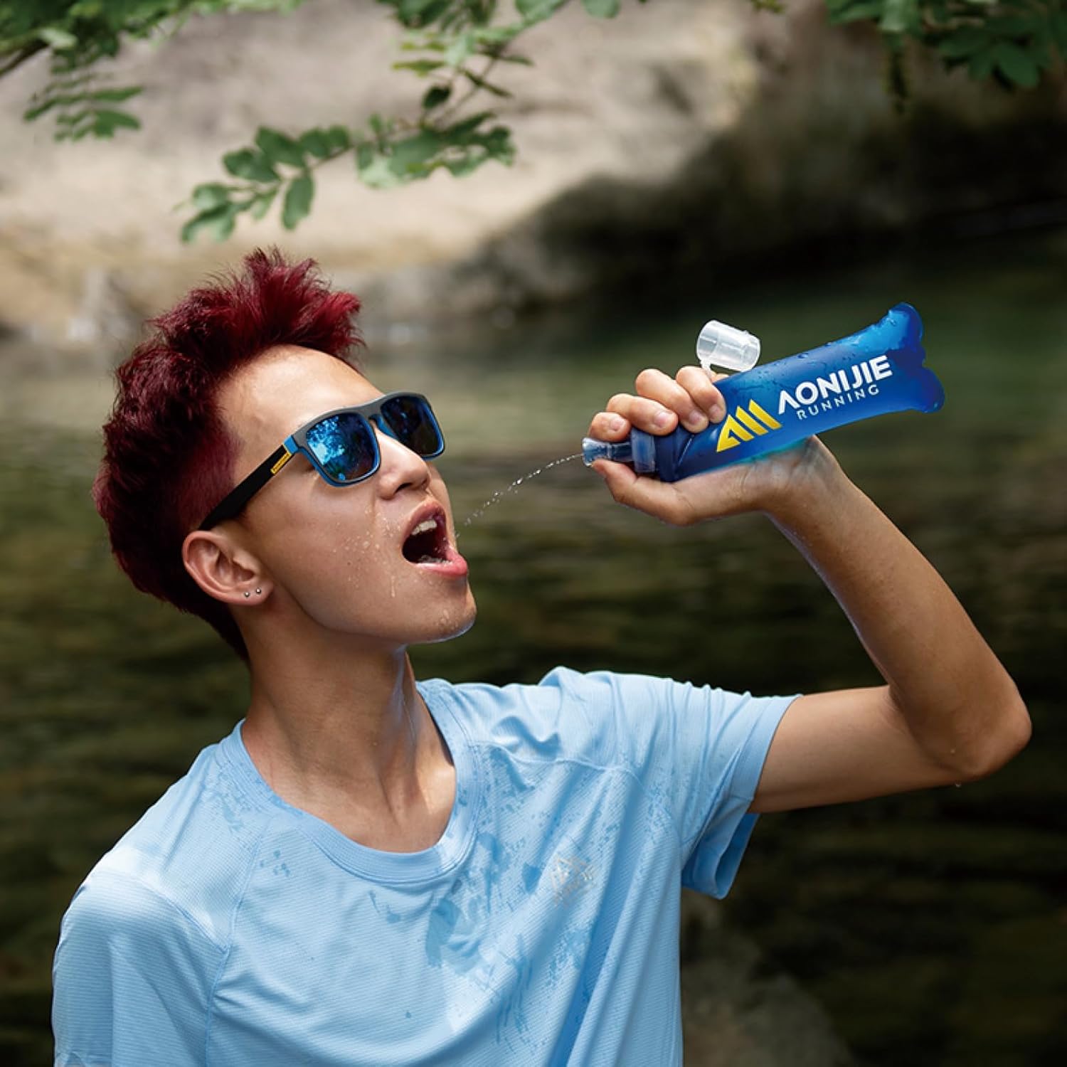 TRIWONDER Soft Flask Collapsible Water Bottles Hydration Bladder BPA-Free Foldable Water Flask for Hydration Pack - Ideal for Hiking Running Cycling Climbing Travel - Image 6